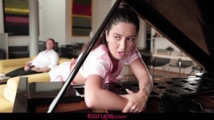 Maid Katty West Bent over the Piano and Fucked