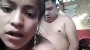 Desi couple has quick sex from behind
