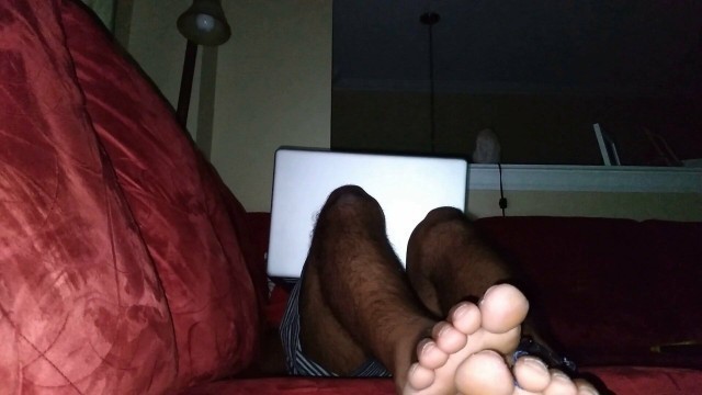 Relaxing and putting my cute feet up