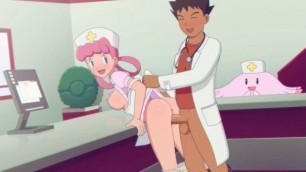 Pokemon Doc Brock fucking Nurse Joy Cum inside