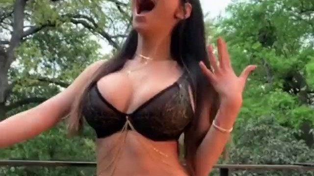 Mia Khalifa Taking Nude Photos in the Forest