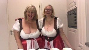 Oktoberfest - 2 Busty Topless Blondes