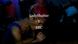 LadyShatter vs BBC 1st Cumshot on new Spade Tattoo
