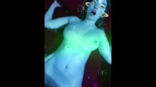 Fantasy- Fucking with Avatar Filter On, Loud Moaning Orgasm and Cum Shot on Belly Included